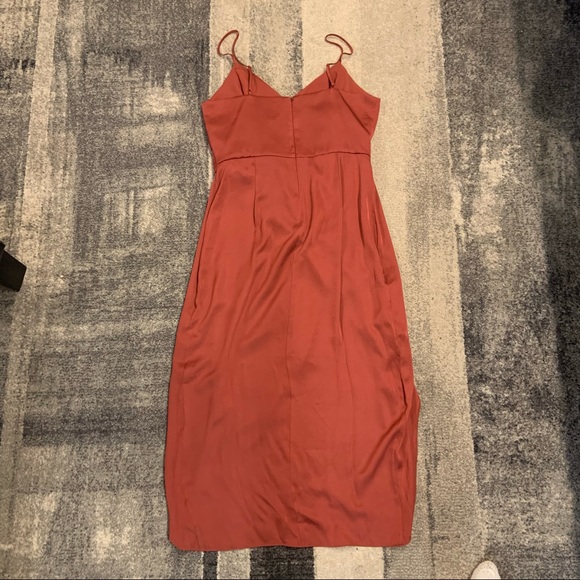 Ever New Spaghetti strapped Rose Rust dress size 10 - Picture 2 of 4